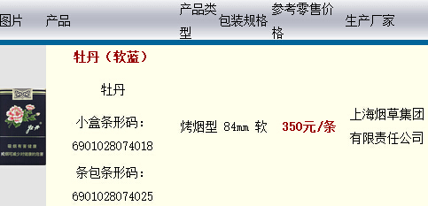 2016年牡丹軟藍(lán)香煙價(jià)格全覽及煙草信息解析